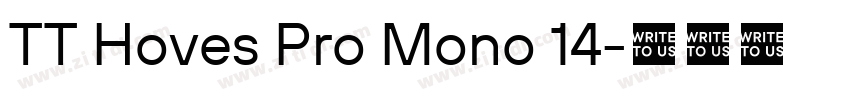 TT Hoves Pro Mono 14字体转换